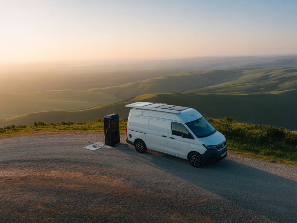 Peut-on recharger un van 100 % électrique avec une installation solaire et groupe électrogène off-grid ?
